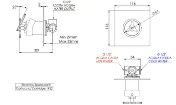 CHRONO - Recessed single handle shower mixer by Remer Rubinetterie - view 3